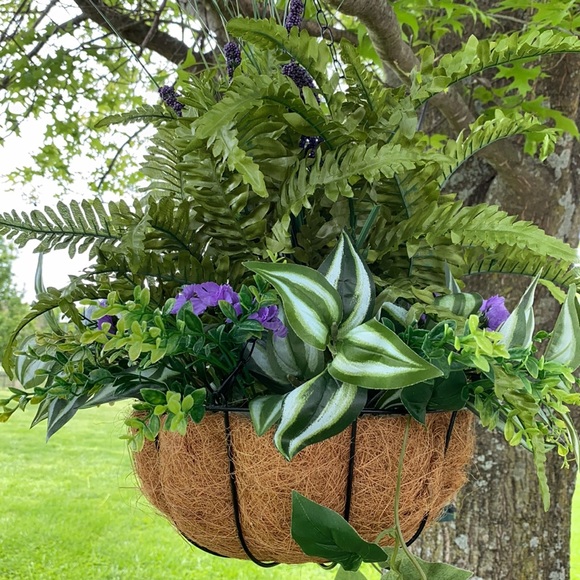 Floral Fern Hanging Basket!!💕 - Picture 2 of 4
